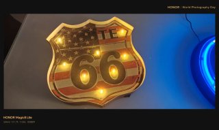 Orologio e Insegna Luminosa Route 66