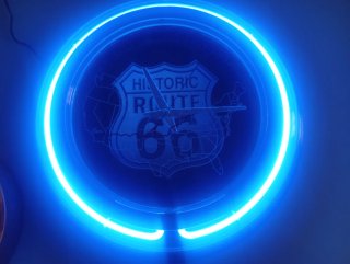 Orologio e Insegna Luminosa Route 66