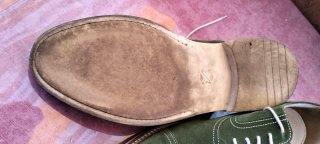 Scarpe uomo scamosciate verde oliva