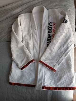 Kimono Jiu Jitsu Brasileño Rude Boys Blanco A-0