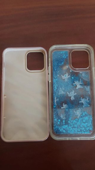 Funda iPhone con purpurina y Stitch
