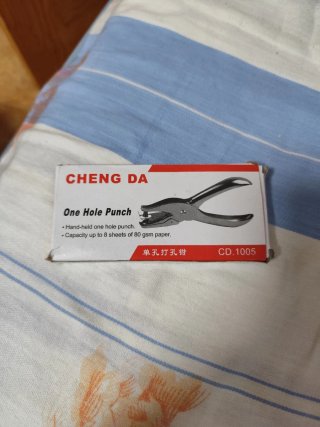 Perforadora de 1 agujero Cheng Da