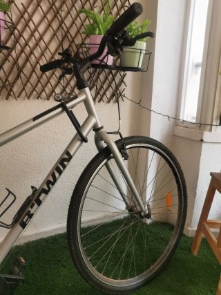 Bicicleta B'TWIN plateada