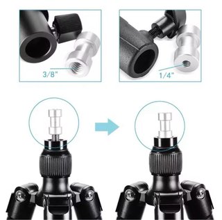 Adaptador de Espiga Metálico de 1/4" y 3/8"