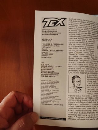 Giornalino fumetti Tex