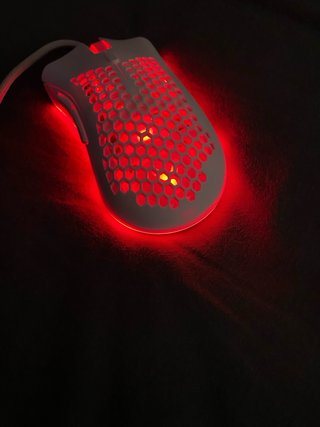 Ratón Gamer ISY Blanco RGB con 2 Botones Laterales