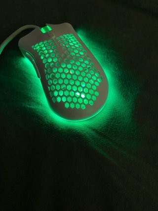 Ratón Gamer ISY Blanco RGB con 2 Botones Laterales