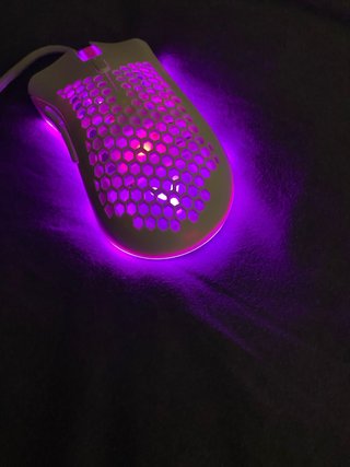 Ratón Gamer ISY Blanco RGB con 2 Botones Laterales