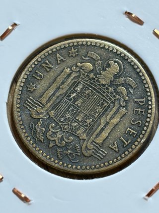 Una 1 Peseta 1947 *49 Franco España MBC+