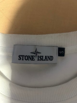 Stone Island Felpa Bianca Uomo