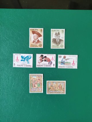 Sellos Andorra española 1980