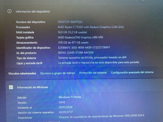 Portátil HP Ryzen 5 7000 con AMD Radeon y cargador
