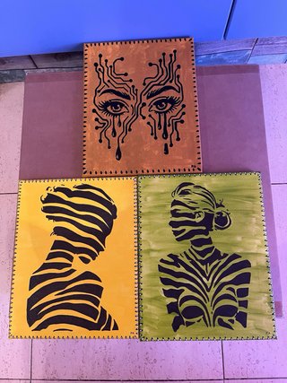 Cuadros Abstractos , Rostros, Varios Tamaños.