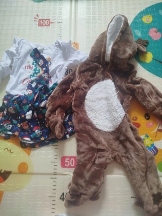 Peleles bebé invierno 3-6 meses+traje navidad