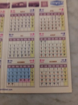 Calendario 2003 Zamil Steel 1423/1424