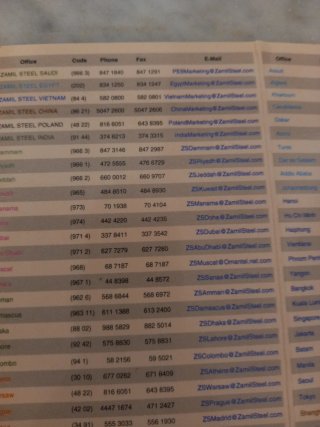 Calendario 2003 Zamil Steel 1423/1424