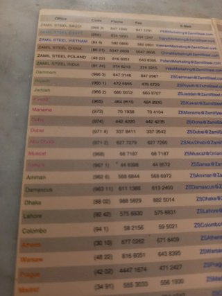 Calendario 2003 Zamil Steel 1423/1424