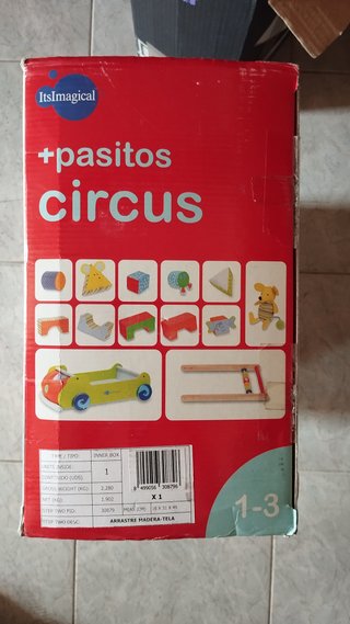 Correpasillos infantil + pasitos Circus 1-3 años