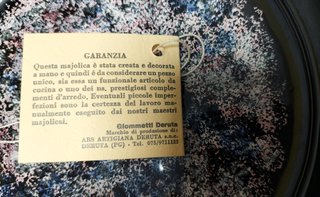 Centrotavola Maiolica Deruta Dipinta Mano
