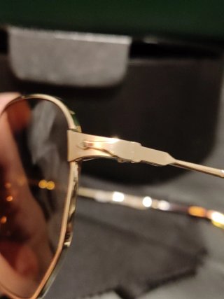 Gafas de Sol Persol Marrón y Dorado stylo Diamante