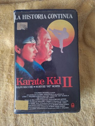 VHS Karate Kid II y III Edición Videoclub