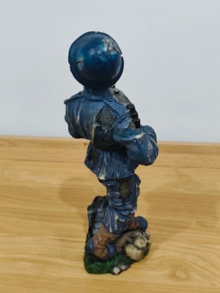 Figura 32 cm Resina Soldado Alemán Calavera