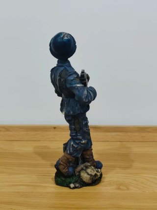 Figura 32 cm Resina Soldado Alemán Calavera