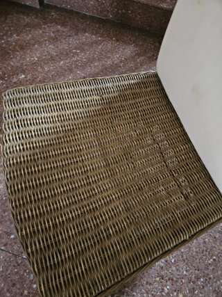 Sillas de comedor de mimbre con cojines