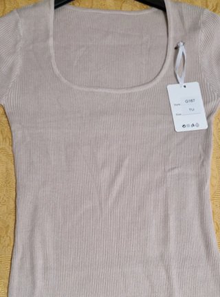 Vestito donna beige maglia
