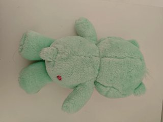 Peluche Osos Amorosos verde con arcoíris vintage