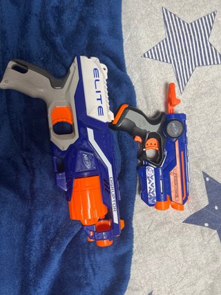 Lote 8 Pistolas Nerf con Accesorios y balas