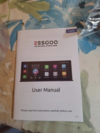 Pantalla Coche ESSGOO cámaras Delantera/Trasera.