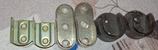Soportes barra de armario materiales diferentes