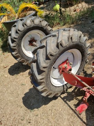 Ruedas neumaticas motocultor o motoazada y arado
