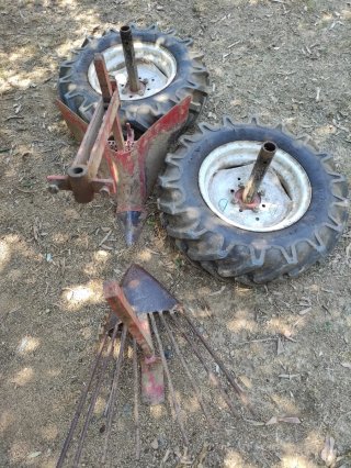 Ruedas neumaticas motocultor o motoazada y arado