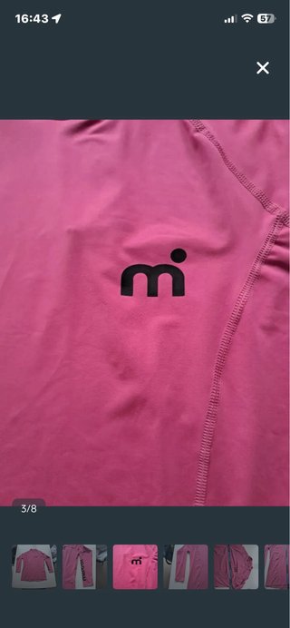 Camiseta Lycra Manga Larga Mistral Rosa