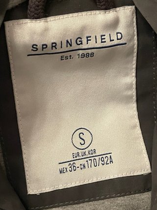 Chaqueta Springfield gris capucha