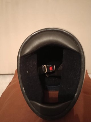 Casco de moto NZI plateado