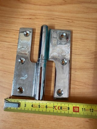 Lote 9 Bisagras Latón 3mm y 2 Zincadas 4mm grosor