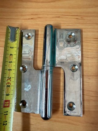 Lote 9 Bisagras Latón 3mm y 2 Zincadas 4mm grosor