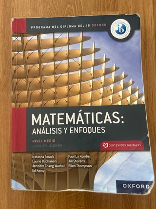 Matemáticas análisis y enfoques. Libro del alum...
