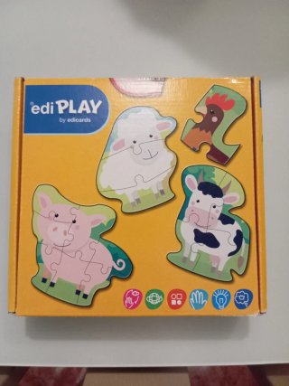 Puzzle de animales de granja Ediplay