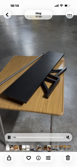 Estantería Ikea y Barra Aluminio