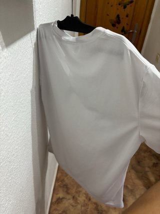 Camiseta Puma Blanca y Negra Talla M
