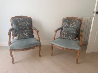 Juego de 2 Sillas Estilo Francés