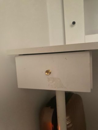 Tocador blanco con cajones (sin el espejo)