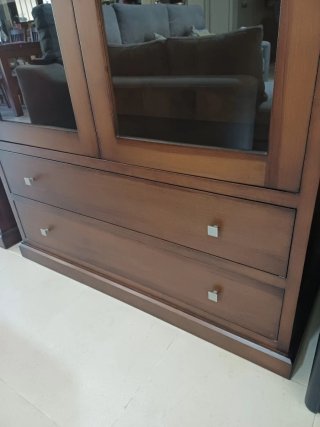 Mueble Vitrina de madera Pino Flandes