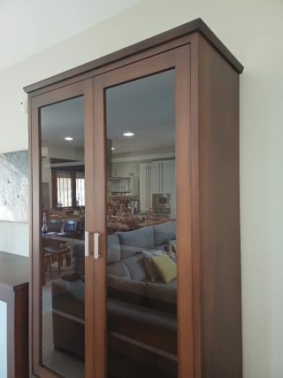Mueble Vitrina de madera Pino Flandes