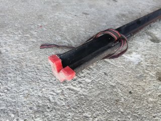 Portabicicletas Negro con Rojo