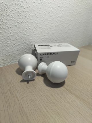 2 remates ALVARSTÅNDS IKEA blancos